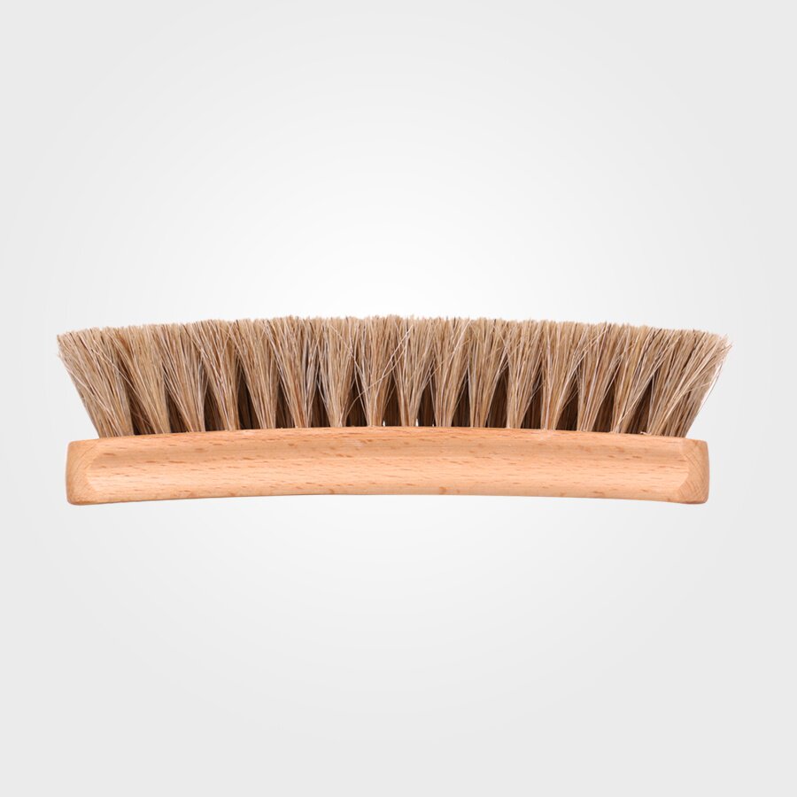 国产除尘刷清洁刷马毛榉木鞋 刷子擦皮鞋 皮革打理软毛刷抛光刷 - 爱