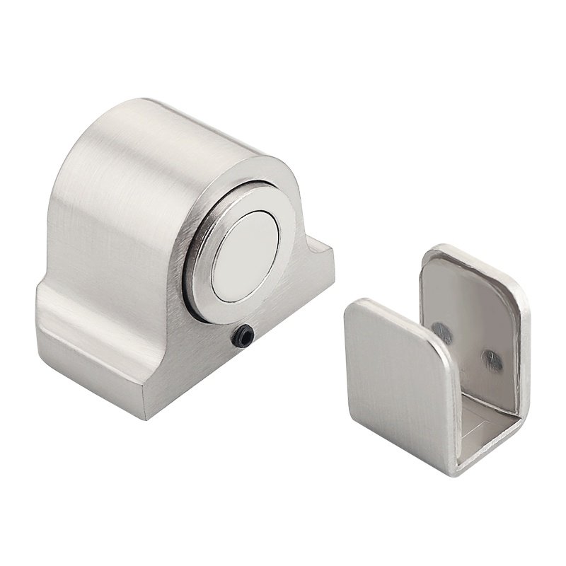 玻璃门门吸免打孔玻璃地吸1012mm玻璃门挡强磁门碰定位限位器