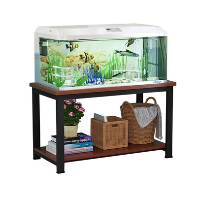 底座底柜实木柜子钢木架子铁艺铝合金承重小型双层鱼缸