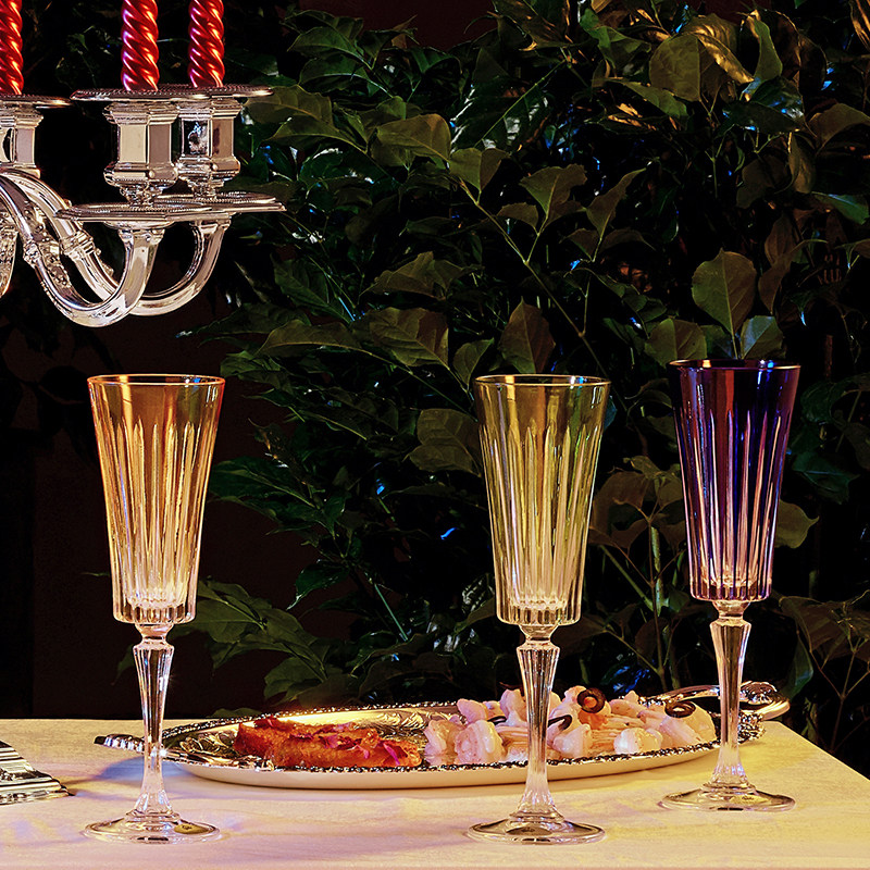 酒杯安妮女王进口香槟高脚杯水晶玻璃杯红酒婚宴西餐餐具套装