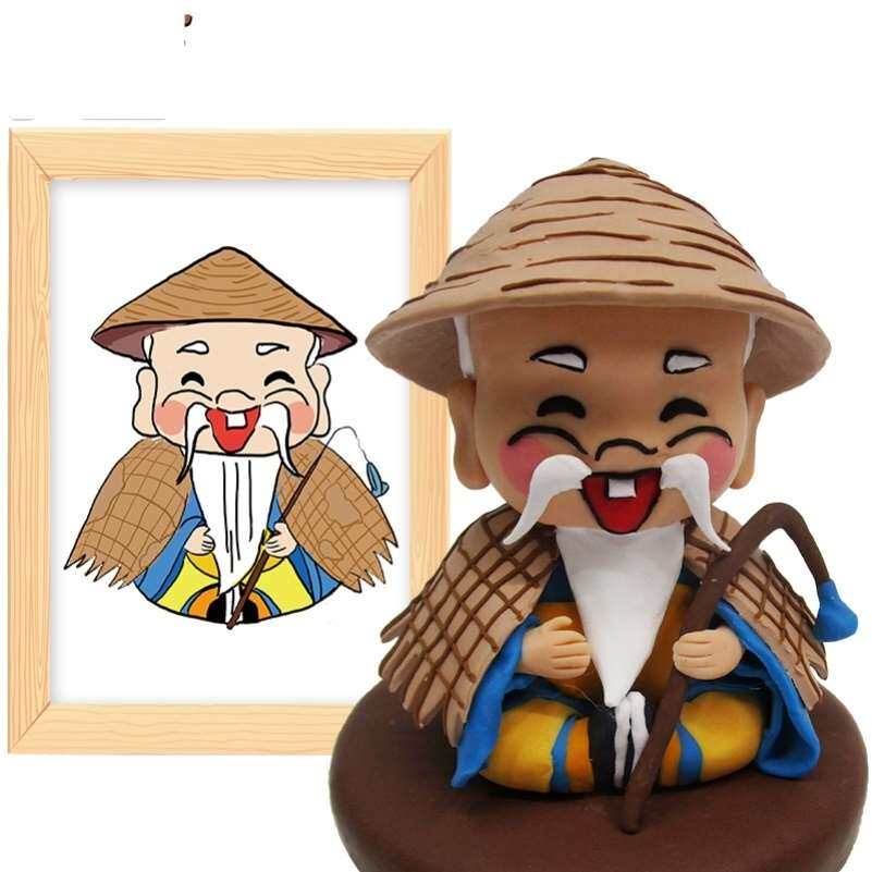 场景全身偶像婴儿结婚仿真周边泥人黏土粘土软陶人偶