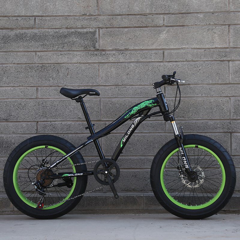 宽胎山地车40大轮胎自行车成人变速雪地车沙滩越野儿童学生碟刹