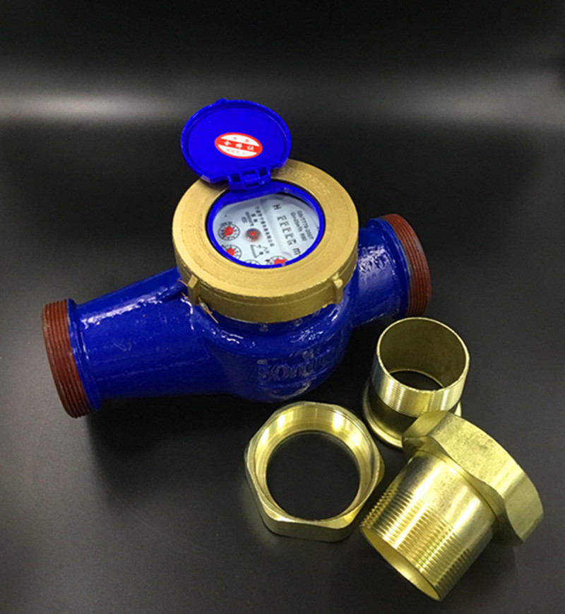 水表ppr63外螺纹丝接水丝扣湿式旋翼式丝dn50水表