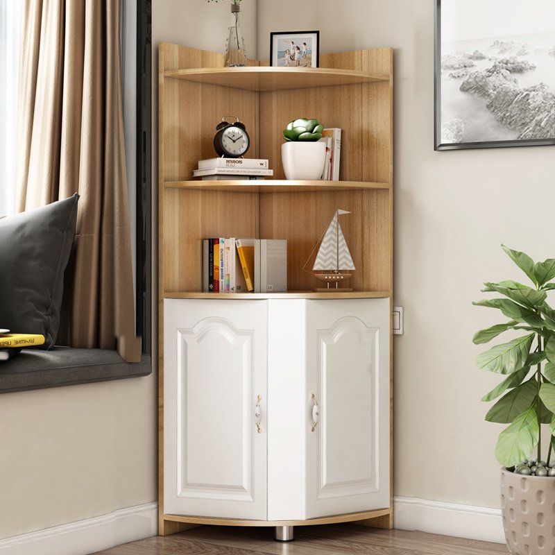 欧式角柜置物架卫生间客厅卧室厨房墙角三角形边柜角柜