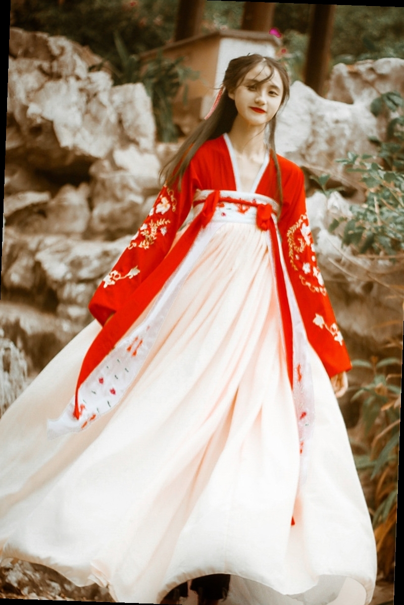 汉服九锦司却月广袖流仙裙彼岸花南歌即将绝版民族服装