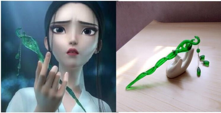 白蛇缘起发簪珠钗发青蛇劫起cos小白同款盘发发饰