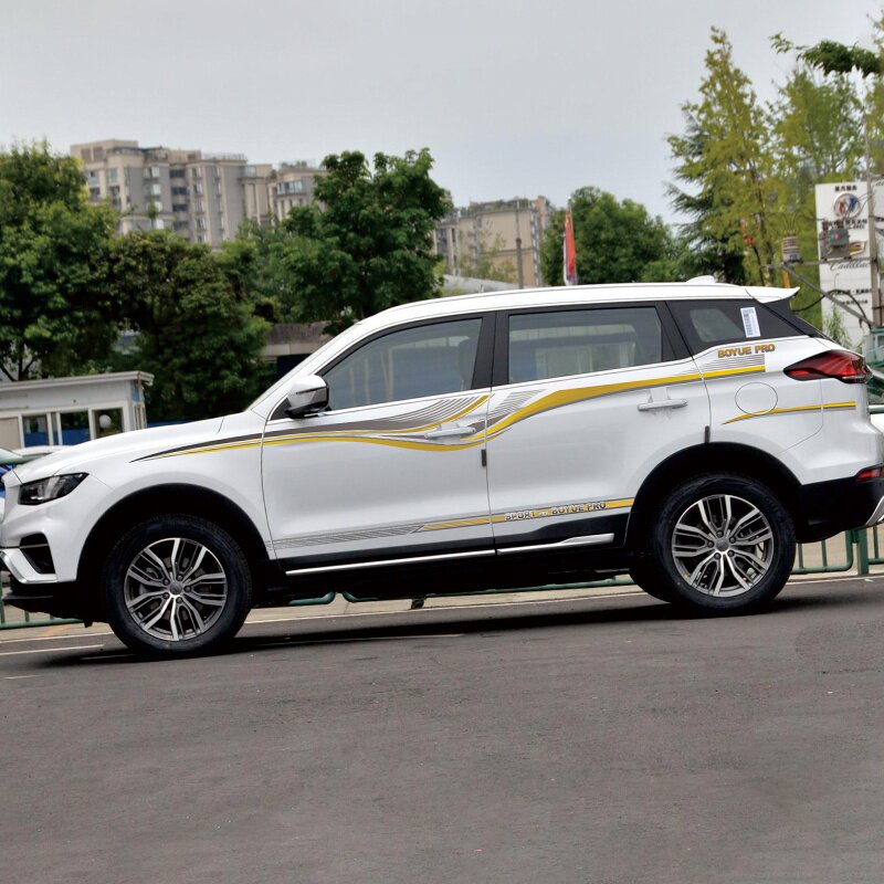 吉利博越pro改装专用装饰车贴腰线车门贴纸汽车装饰贴