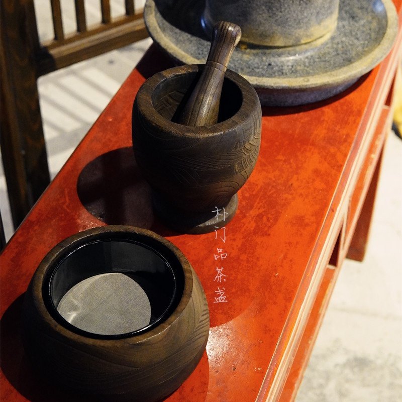 宋代点茶十二先生石磨茶磨石转运茶臼待制筛子茶罗茶道