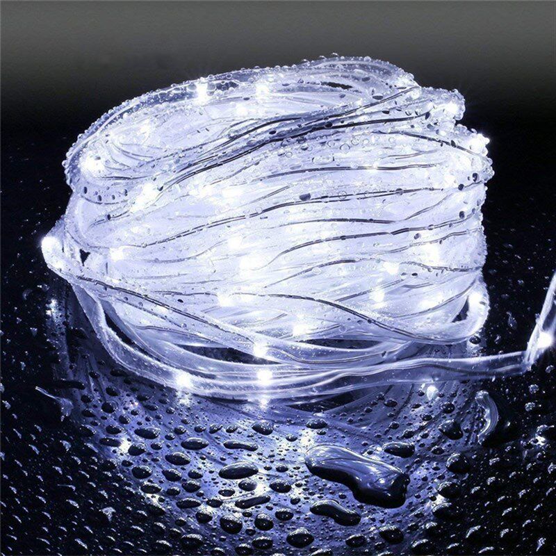 灯串户外防水太阳能管子庭院装饰led铜丝铜线装饰灯