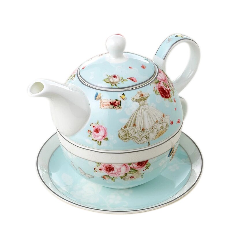 茶壶新品过滤下午茶骨瓷英式式子母泡一人家用茶壶