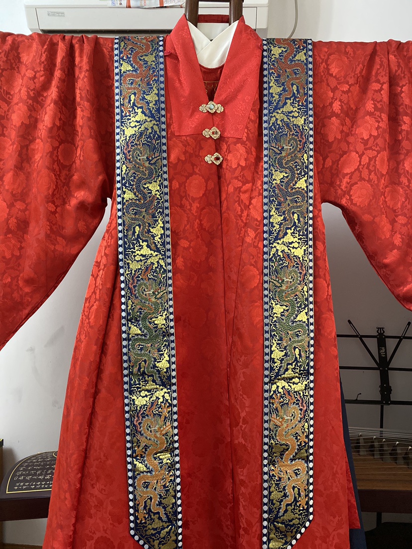 霞帔大衫明制婚服婚礼凤冠霞帔配饰国风大典走秀款汉服面料