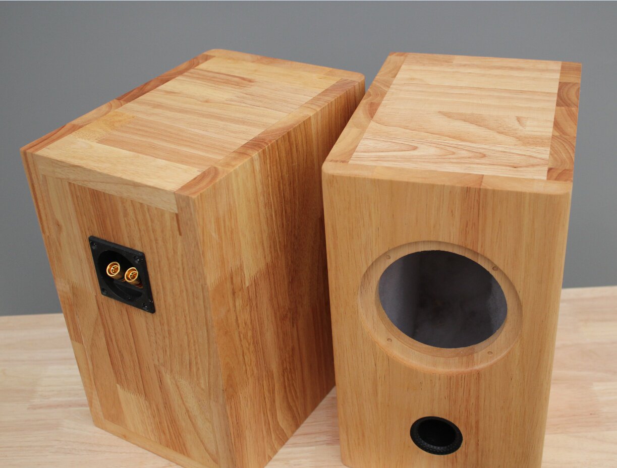 音箱橡胶胶木实木4寸定制马克官方箱体图纸hifi音箱