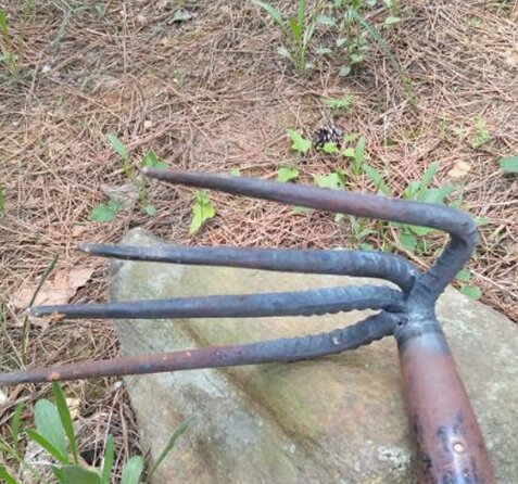 四草工具钢耙草扒铁铁园钉齿农具花盆钉耙耙子耙子