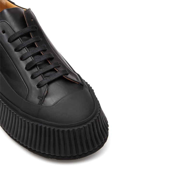 jilsanderjilsander女士黑色时尚百搭运动鞋休闲鞋时尚休闲鞋