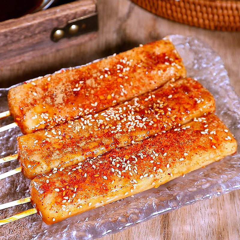 年糕半成品韩式网红脆皮宁波特产500g商用烧烤年糕