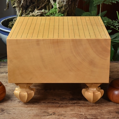 围棋棋墩本榧香榧实木整木日式标准棋盘20公分围棋