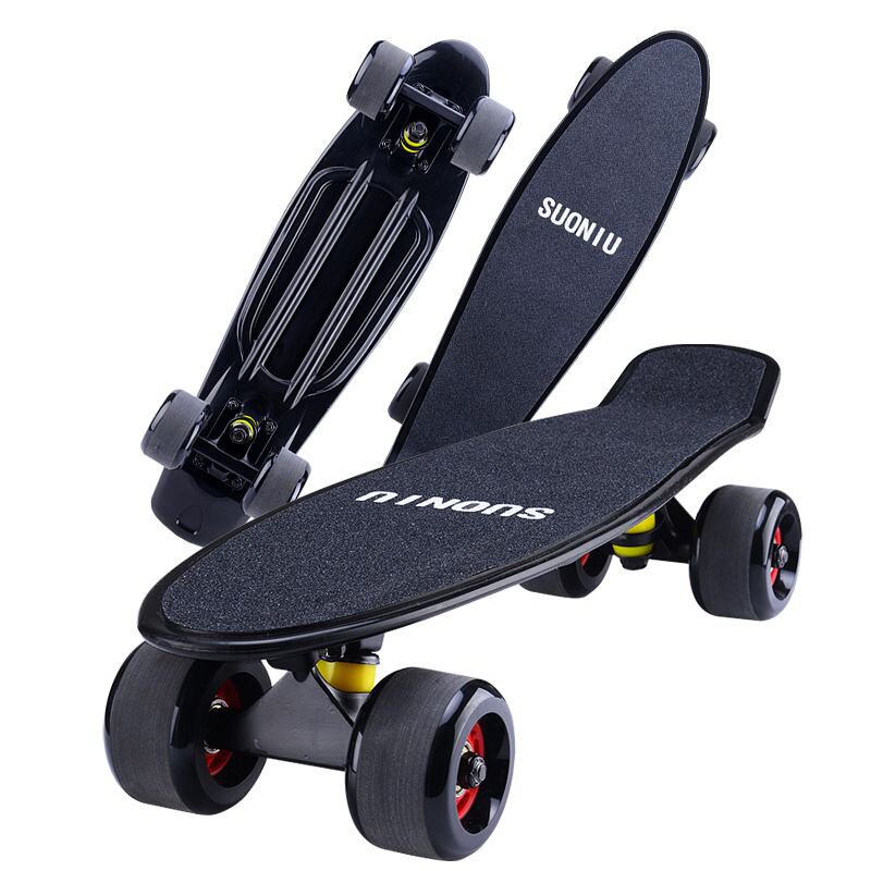 刷街女生男生通用成人新款专业版活力迷你小鱼板代步滑板车公路四