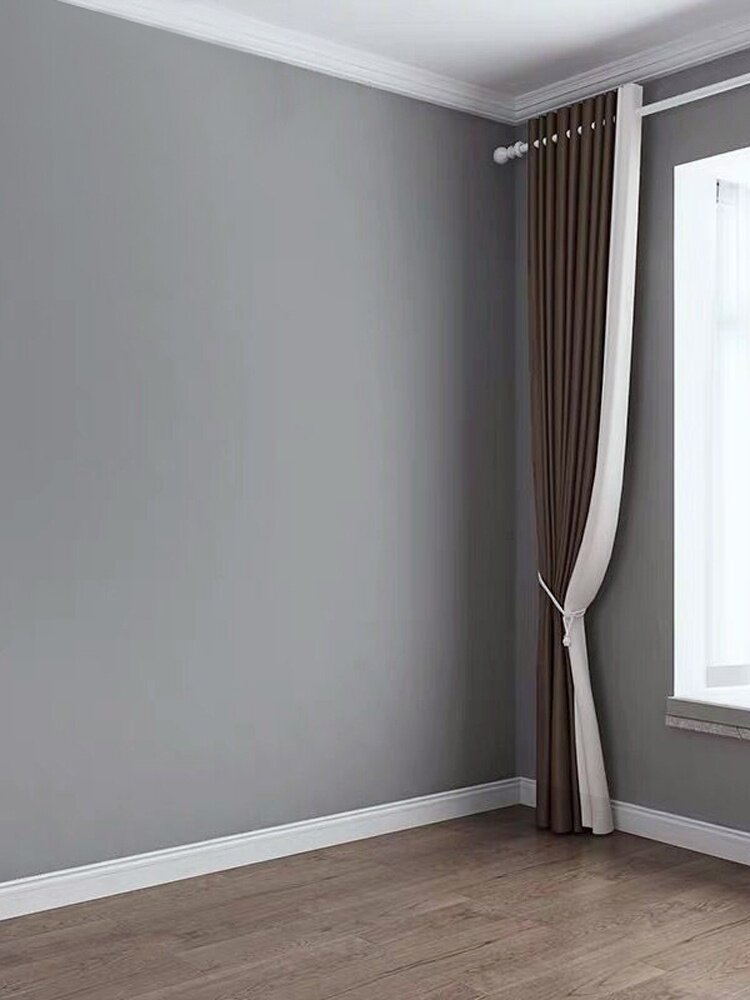 新品全屋卧室霾蓝水雾防水素色纳米硅藻高档墙布