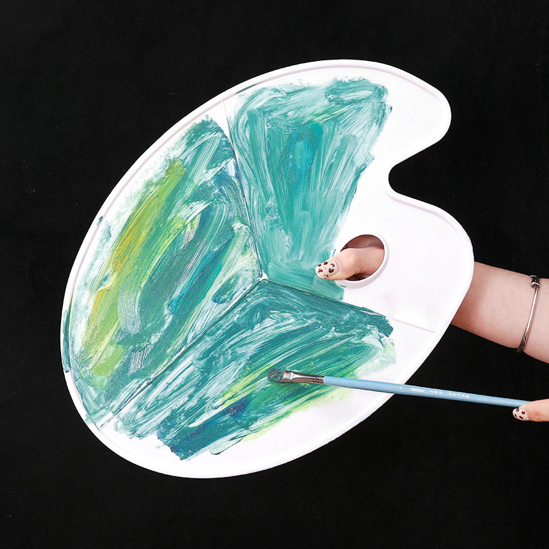 椭圆形其它玩具用品油画水粉丙烯调色盘色板美术调色盘