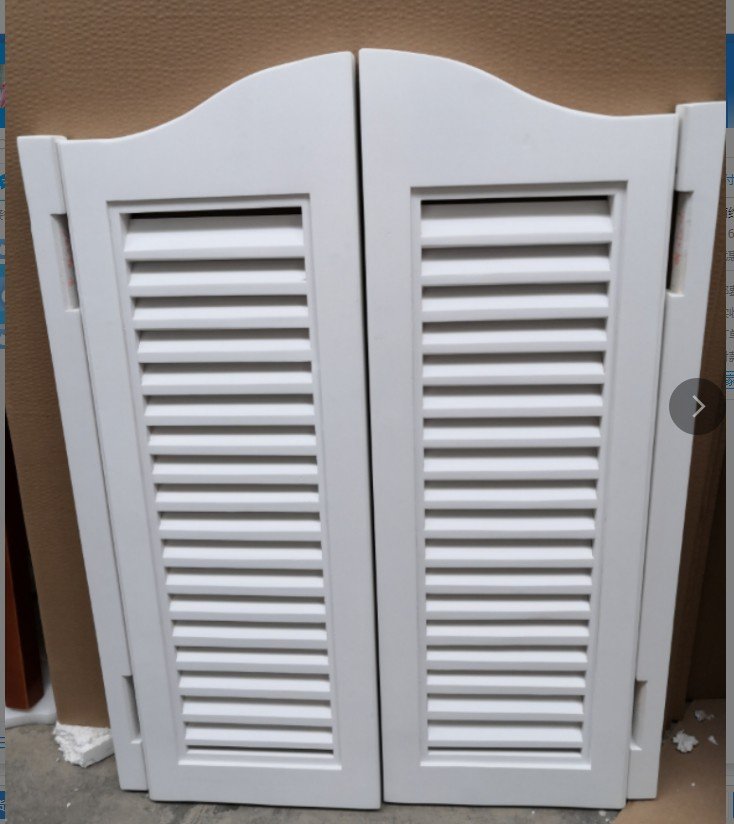 地中海双向开关半腰门实木门牛仔酒吧隔断栅栏门卫室内门