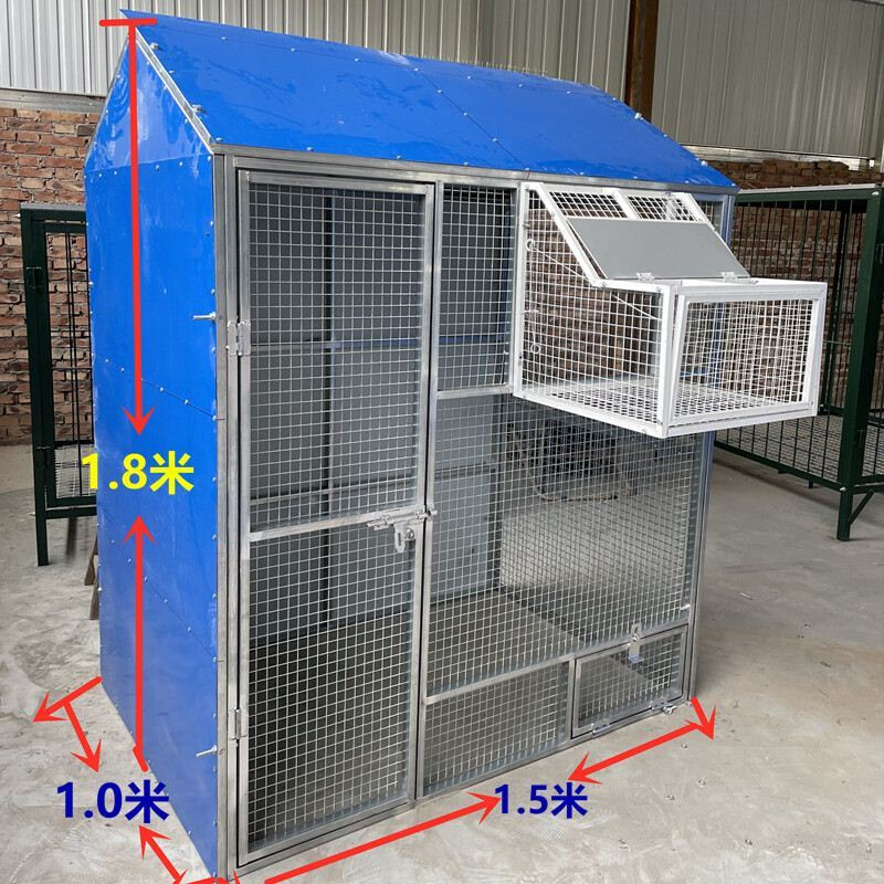 鸽子镀锌鸽笼鸽舍尖顶拼装家用大号养殖笼子笼子