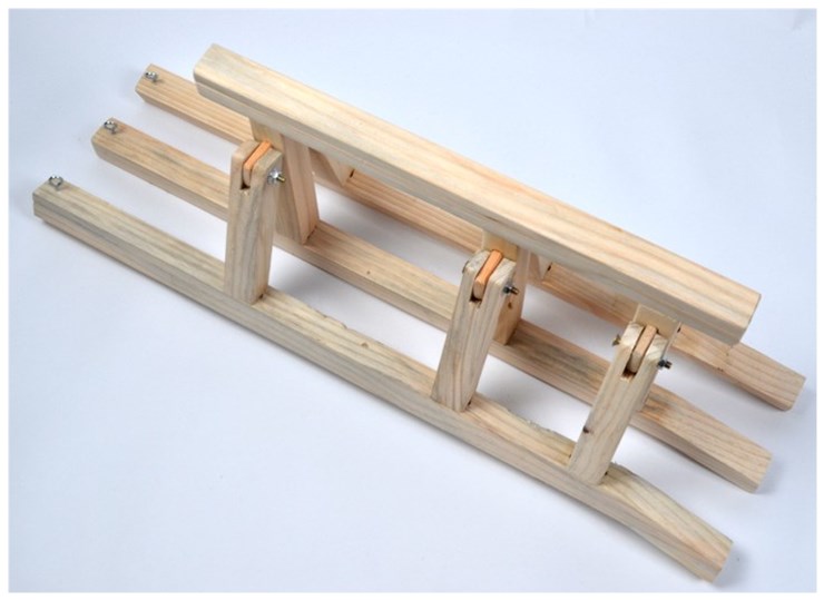 班鼓架原木木色班鼓架子三脚架折叠木质鼓架鼓架