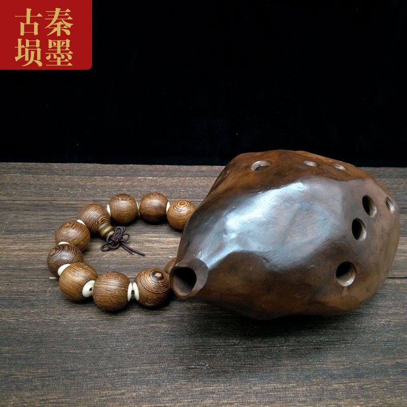 石头乐器演奏民族石头型烧窑十孔专业精品埙