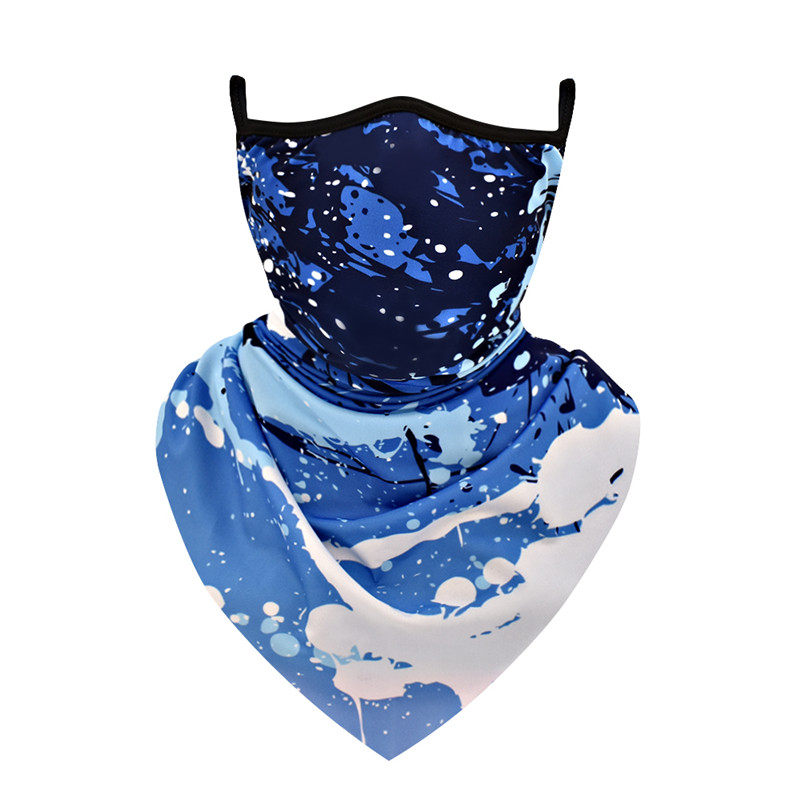 wosawe山地自行车春秋秋季冰丝三角面巾户外运动透气自行车头巾