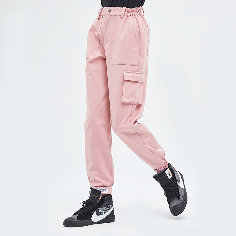 2020新品户外冲锋裤女防水防风加厚工装卫裤冲锋裤