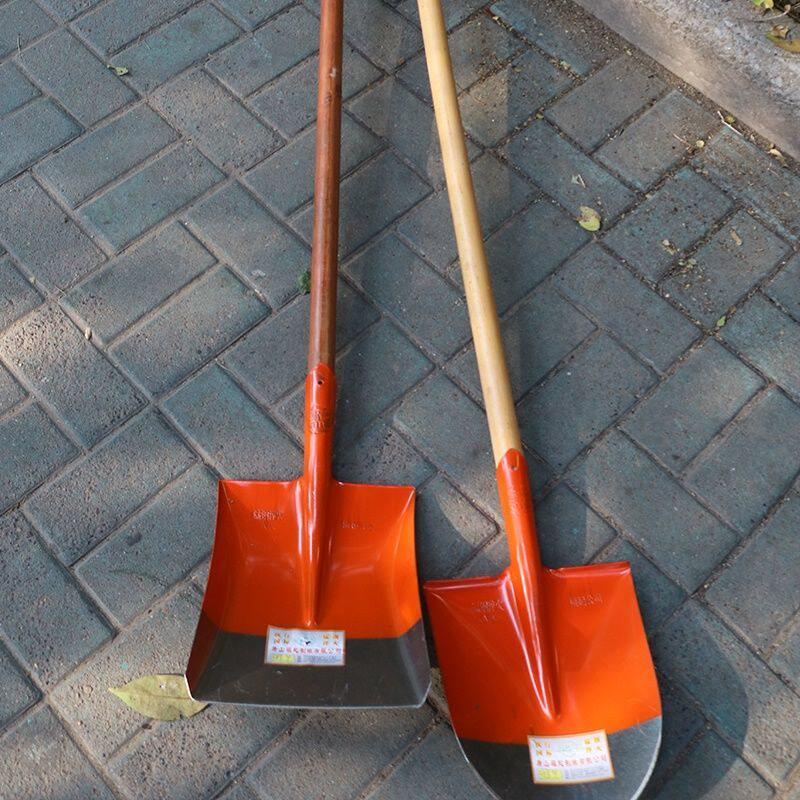 木柄铲子锄头实木进口铁锹把柄洋镐把农具耙子锄头