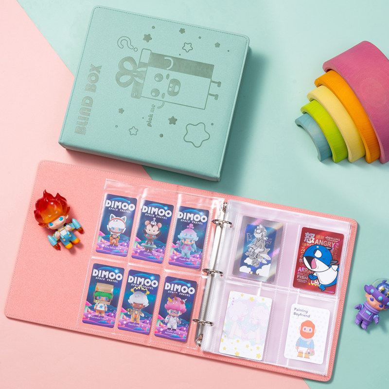 六宫格卡册盲盒卡片收纳册泡泡玛特卡片集卡册装卡片的册子盲盒身份卡