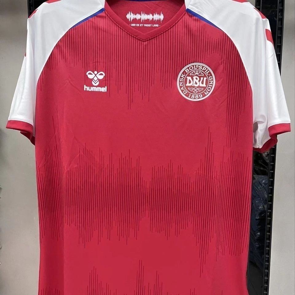 丹麦国家队球衣新款2021欧洲杯丹麦队主客红色球衣10号埃里克森男