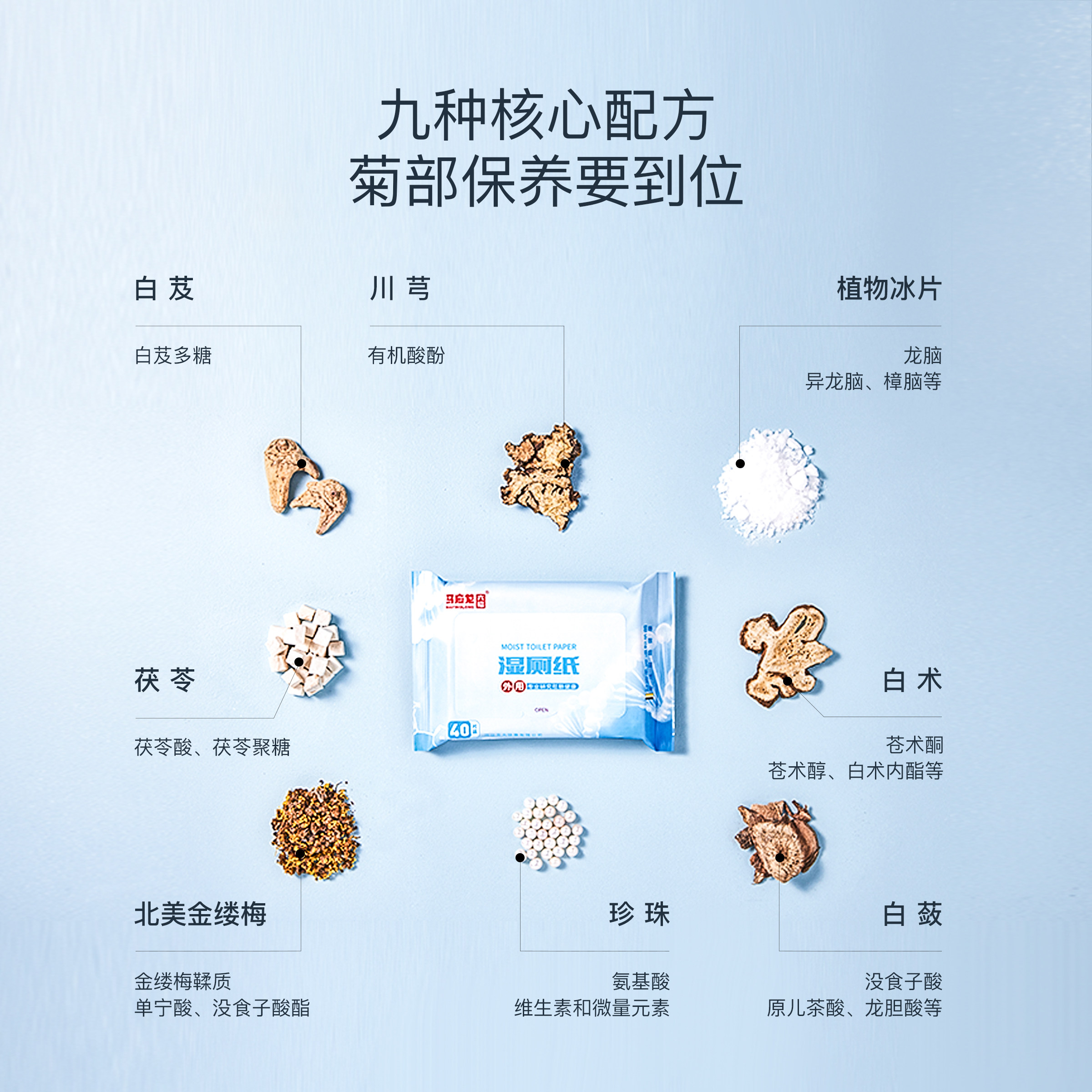 马应龙经典湿厕纸擦屁股男女湿巾