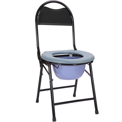 高靠背座便椅老z人带便桶坐便椅便携式可折叠马桶坐厕椅孕妇坐便