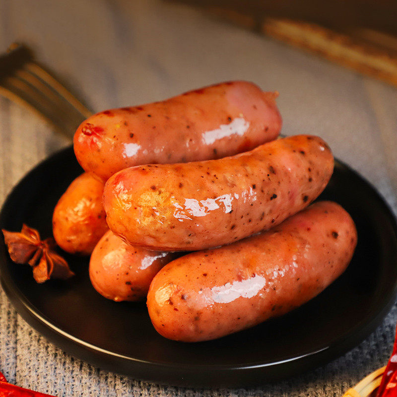 清真道地食品回族腊肠多烤肉粒山石台湾火山香肠