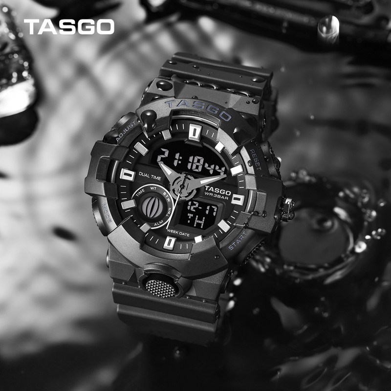 潮流电子手表男士防水时尚机械表青少青少年年初国产腕表