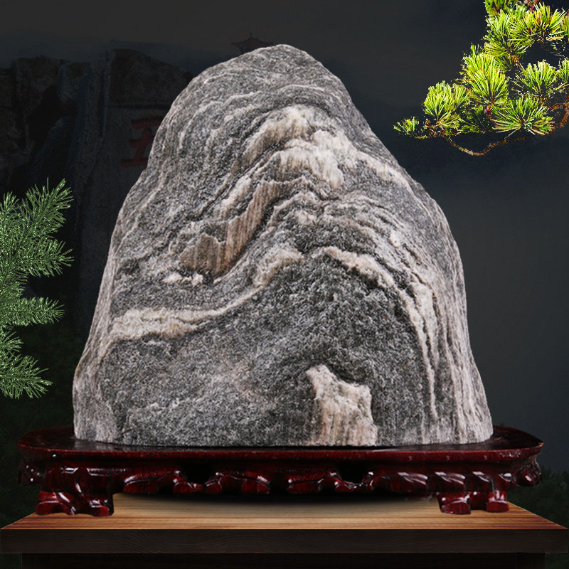 泰山山石专营店正宗石敢当镇室内原石补角靠山化路摆件