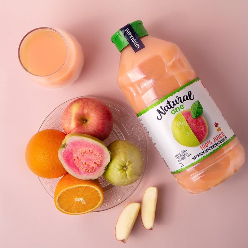 山姆代购naturalone巴西进口原榨番石榴苹果混合果汁果味
