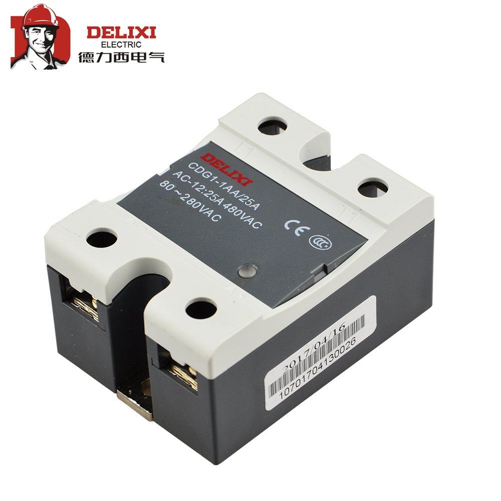 交流德力西单相固态继电器cdg1-d1aa25a固态继电器