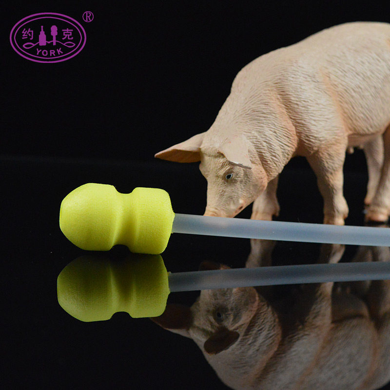 输精管约克york一次性猪用泡沫人工授精100支畜牧器械