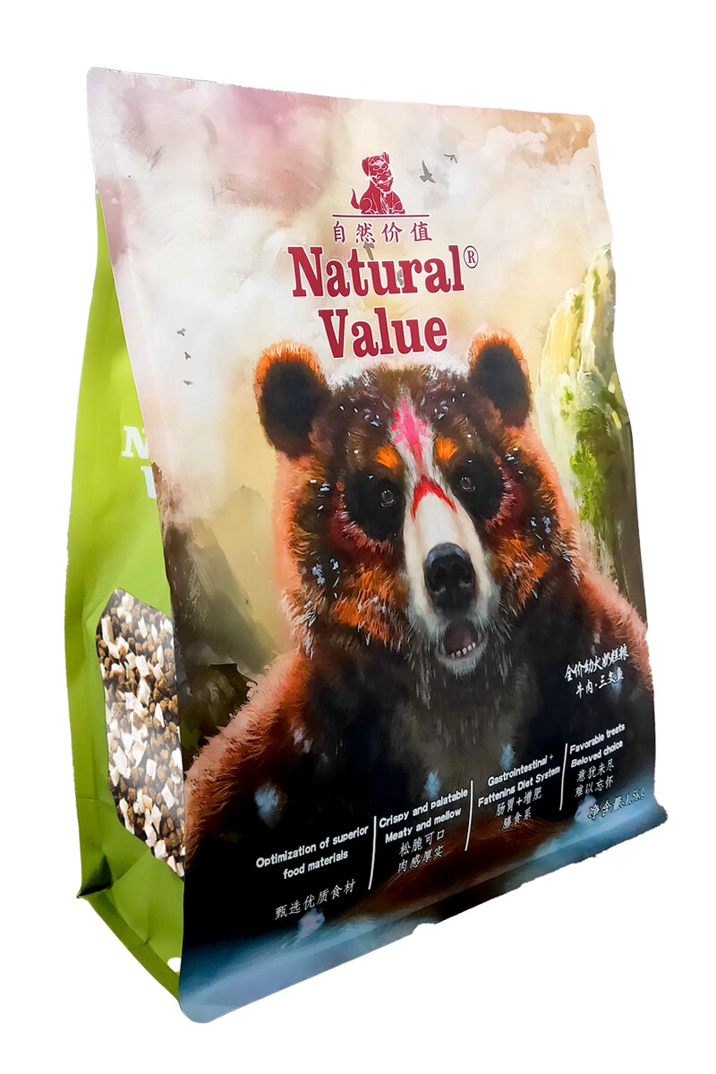 自然价值棕熊暴熊全价冻干干粮通用型宠物泰迪狗全价膨化粮