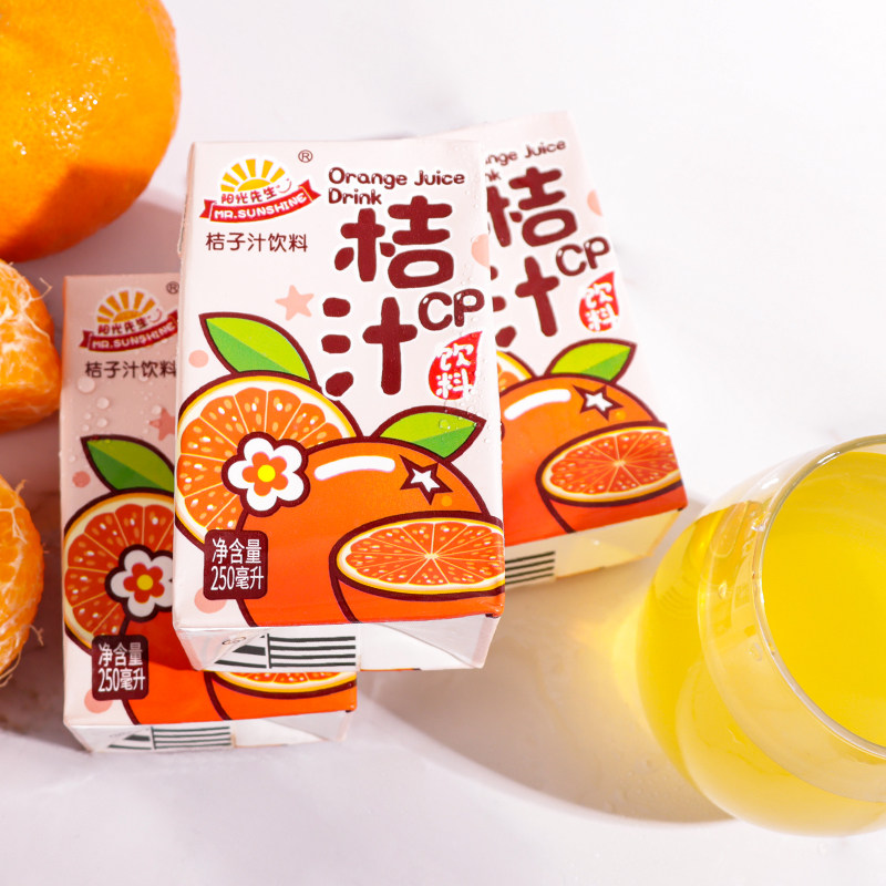 阳光先生桔子汁饮料250ml6盒