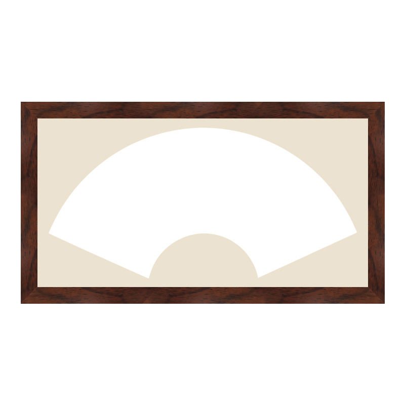 字画书法作品扇形镜框画框国画镜片挂墙装裱宣纸相框