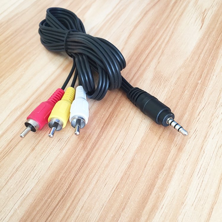 机顶盒红白三信花头黄莲三色dvdvcd卫星连接线视频线