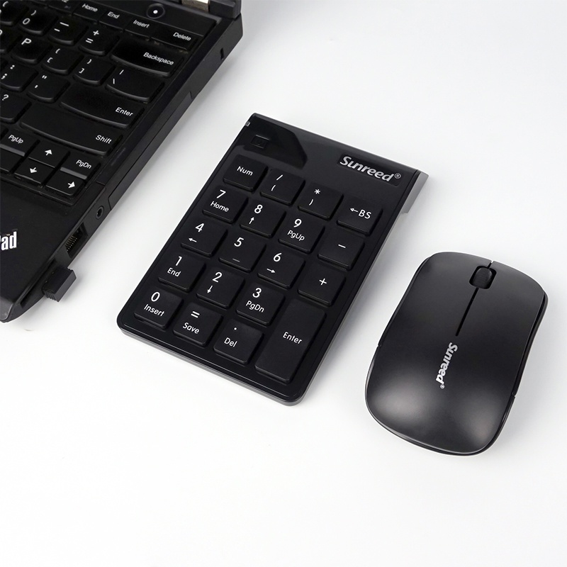 sunreed无线数字键盘鼠标套装笔记本台式电脑通用usb键盘