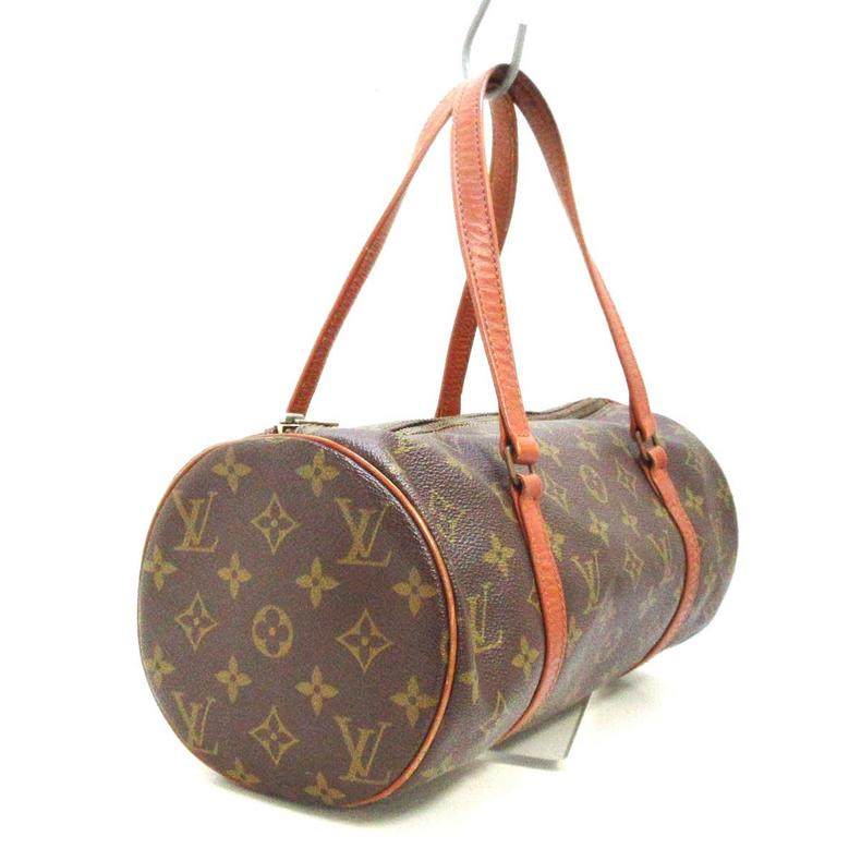 中古lv路易威登papillon30圆筒包老花老花brandear女士包袋