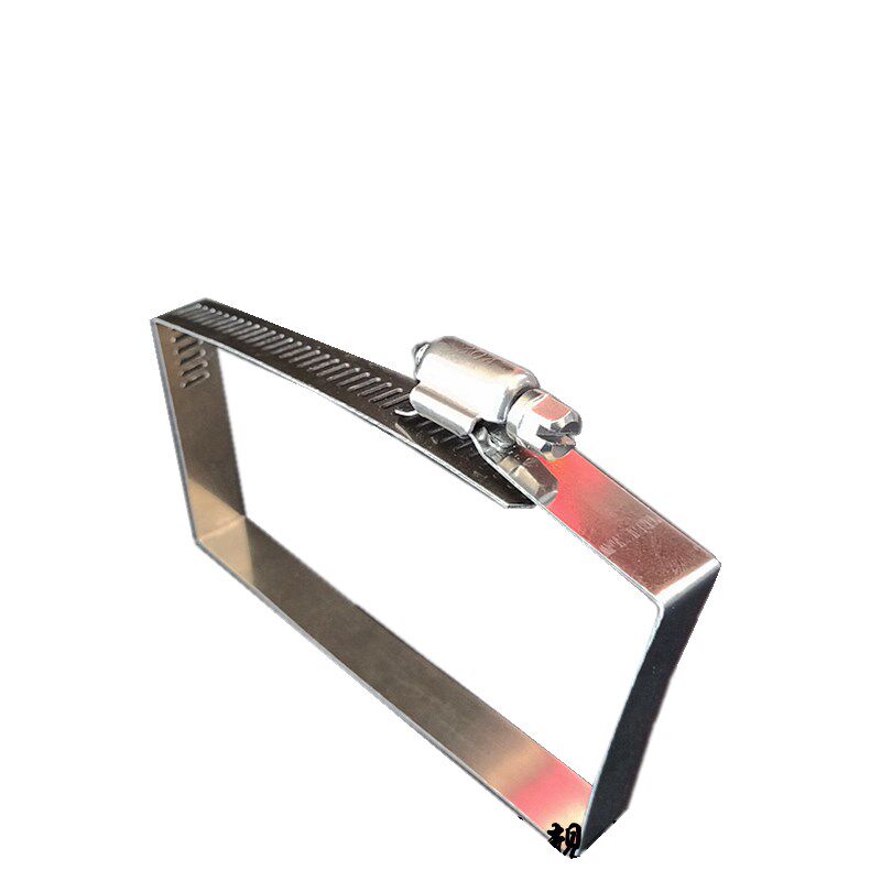 桥架箍喉卡喉304q不锈扣抱线槽方形箍钢扎带卡箍