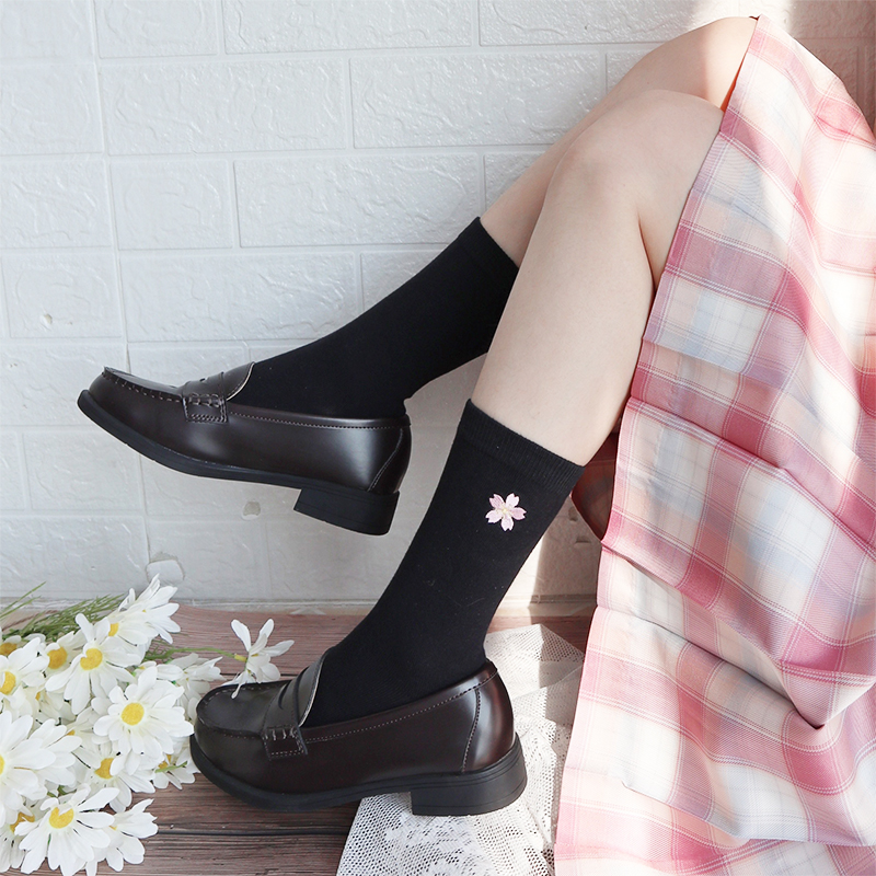 jk制服袜子袜子女女中筒袜可爱日系lolita长袜中筒袜