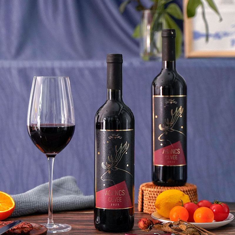 匈牙利名庄原瓶原装进口鹿角酷威红葡萄酒红酒双支聚会干红静态葡萄酒