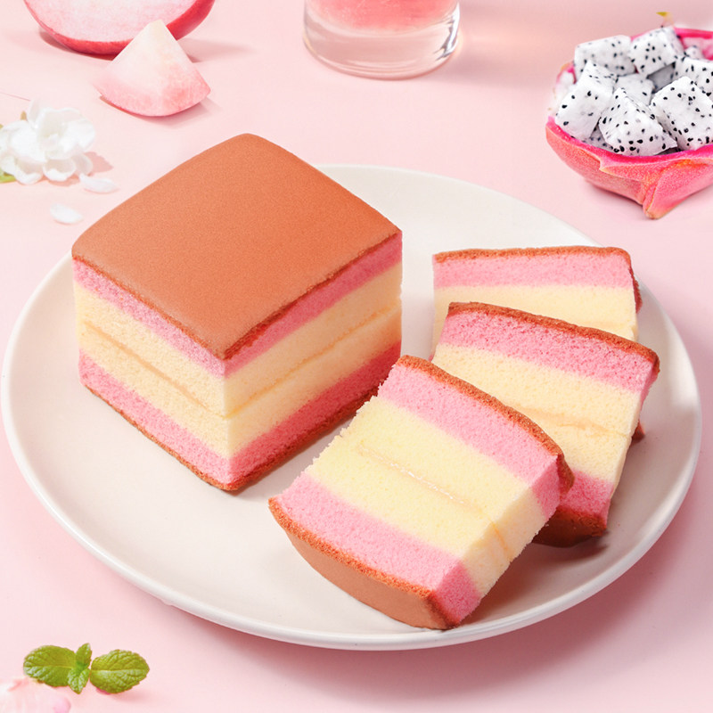 美和香马卡龙蛋糕火龙果白桃水果味